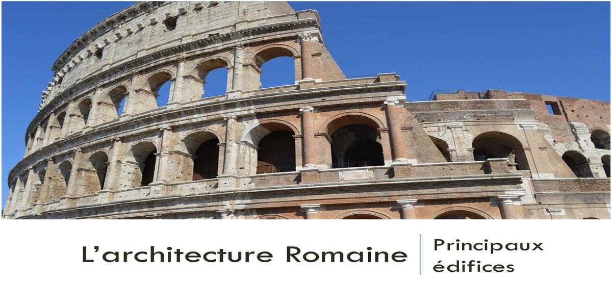 architecture romaine